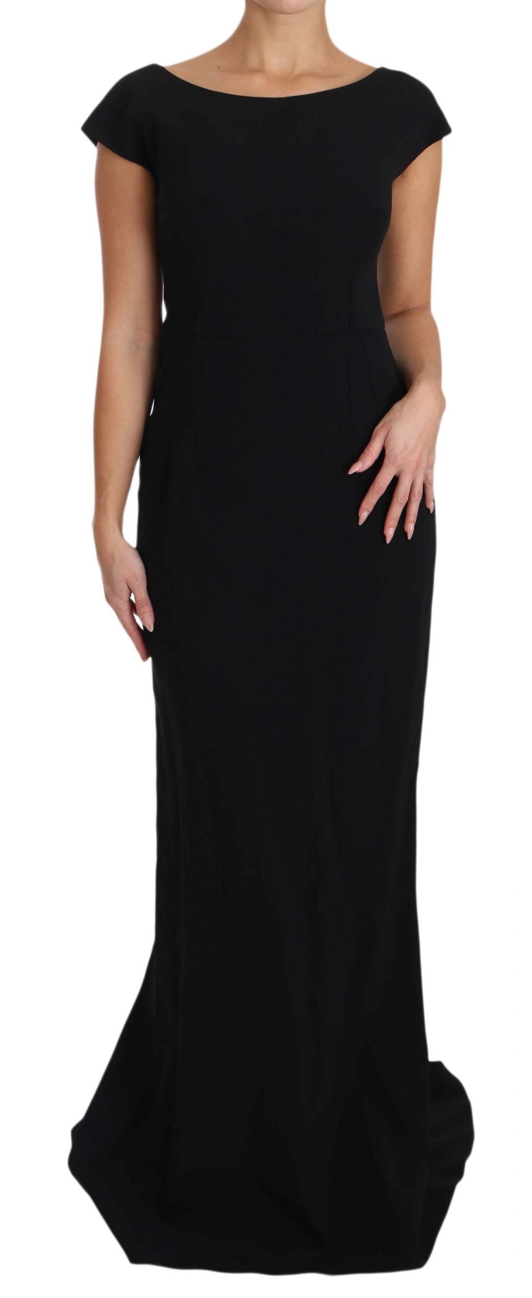 Elegante vestido largo negro