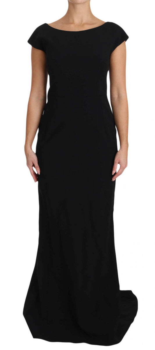 Elegante vestido largo negro