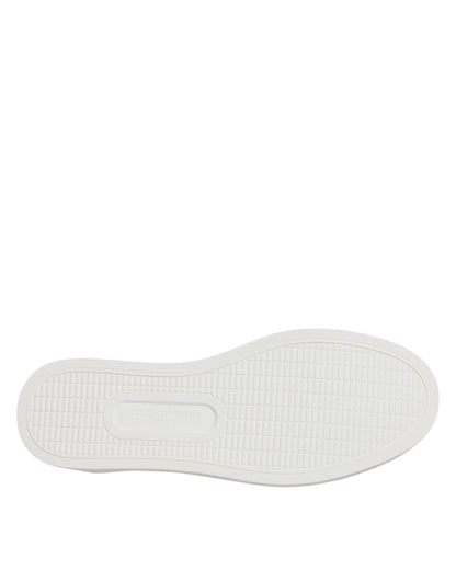 Zapatillas deportivas de piel de becerro marrón con estampado de leopardo