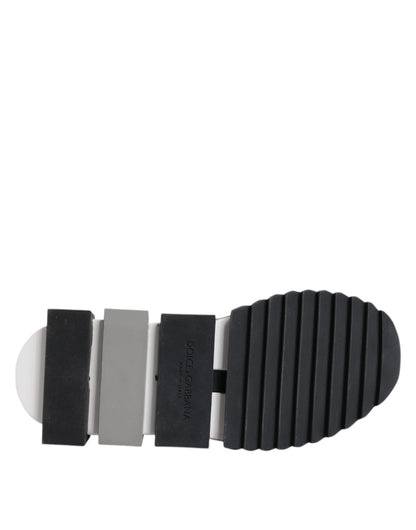 Zapatillas deportivas con calcetines Sorrento blancos y negros