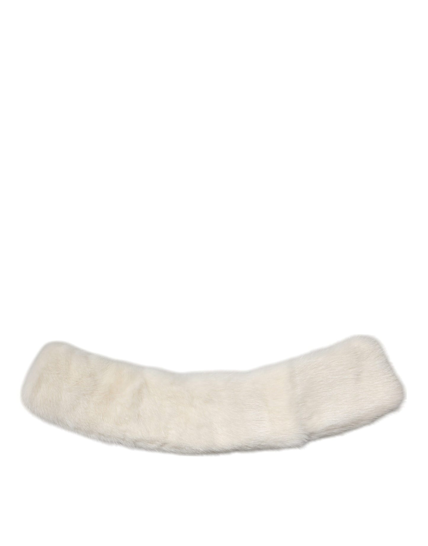 Bufanda de cuello de piel de visón blanca para mujer