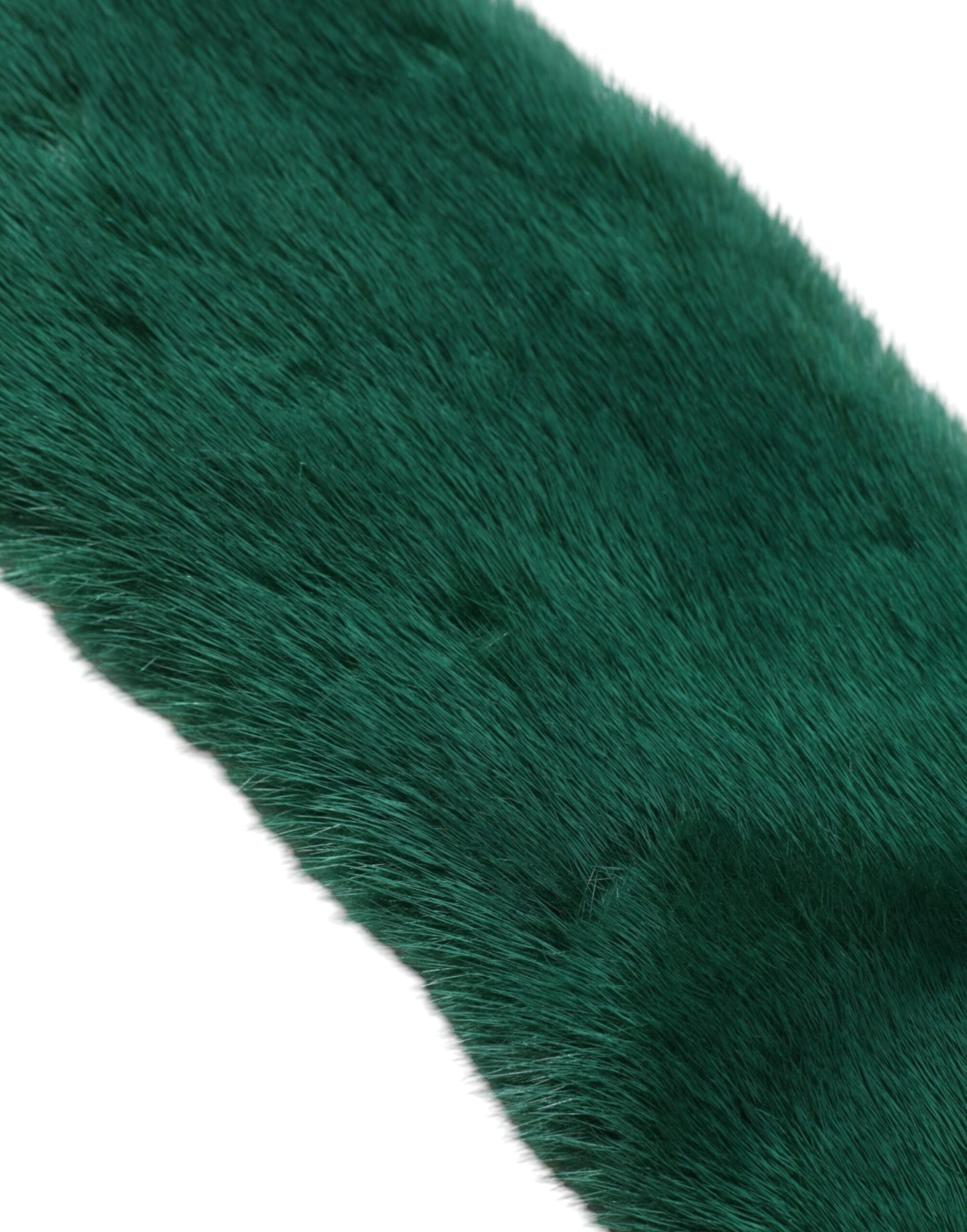 Bufanda de cuello de piel de visón verde para mujer