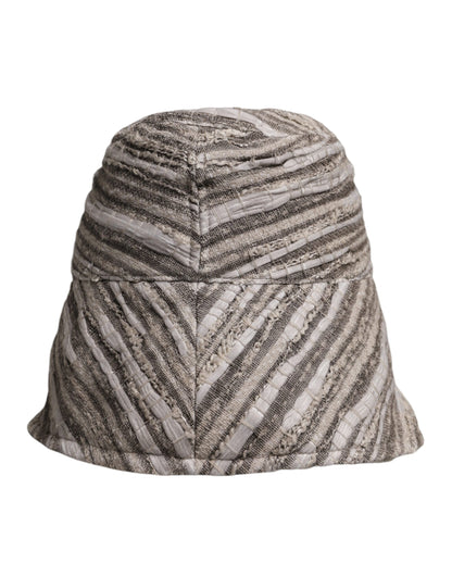 Gorra de algodón con rayas multicolores