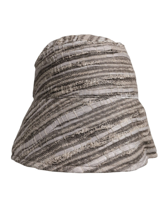 Gorra de algodón con rayas multicolores