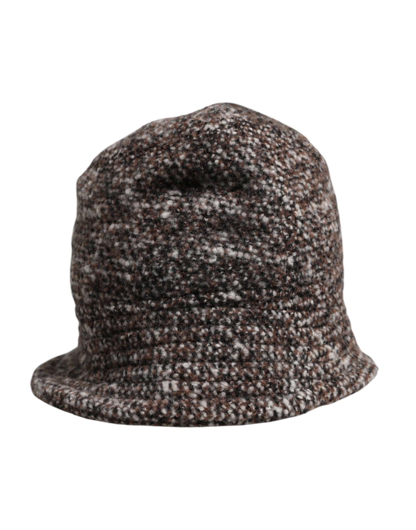 Sombrero de pescador tejido de lana de alpaca marrón