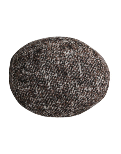 Sombrero de pescador tejido de lana de alpaca marrón
