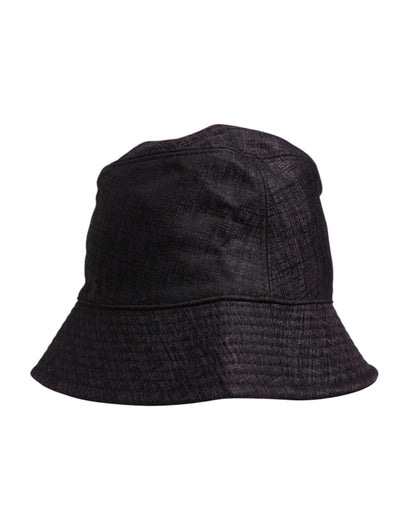 Sombrero de pescador de nailon de ala ancha negro