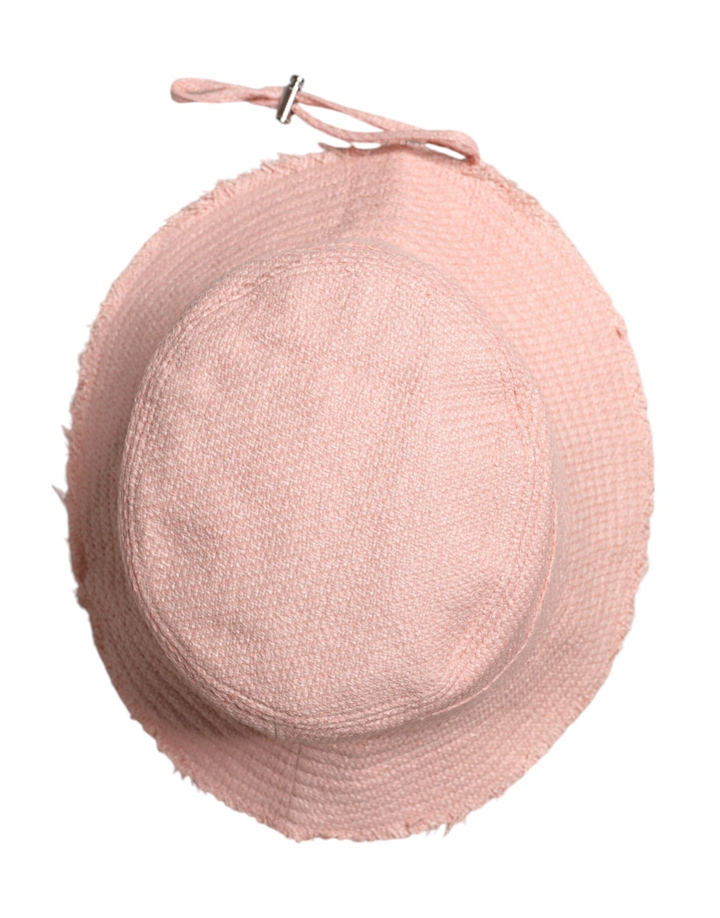 Sombrero de pescador de ala ancha de algodón rosa