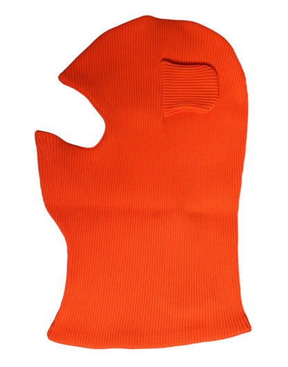 Pasamontañas de algodón naranja para toda la cabeza