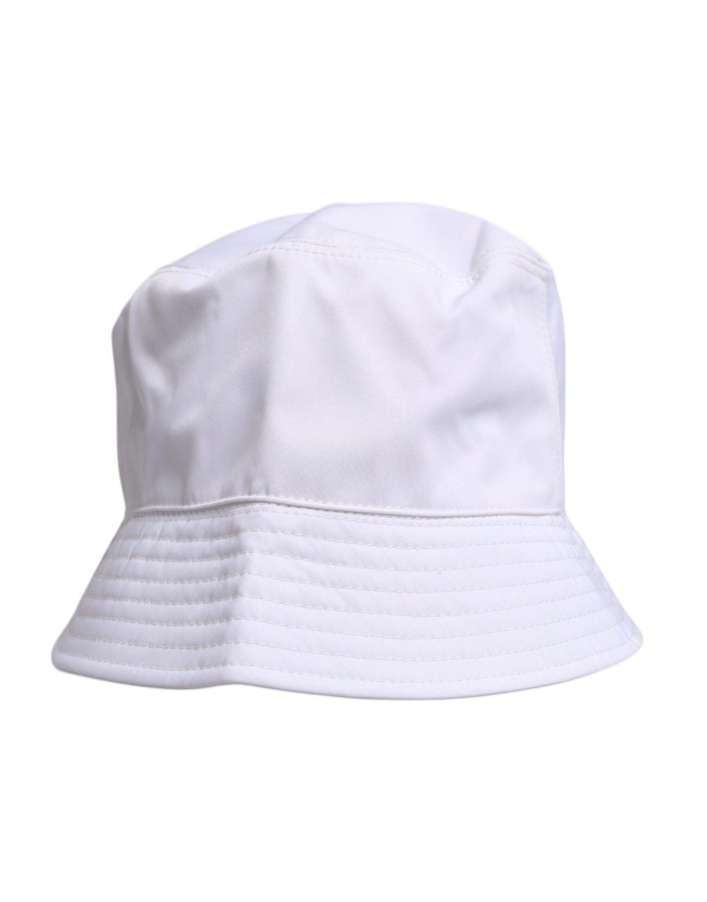 Sombrero de pescador de ala ancha de algodón blanco