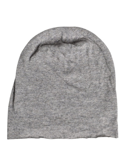 Gorro de punto de mezcla de viscosa gris