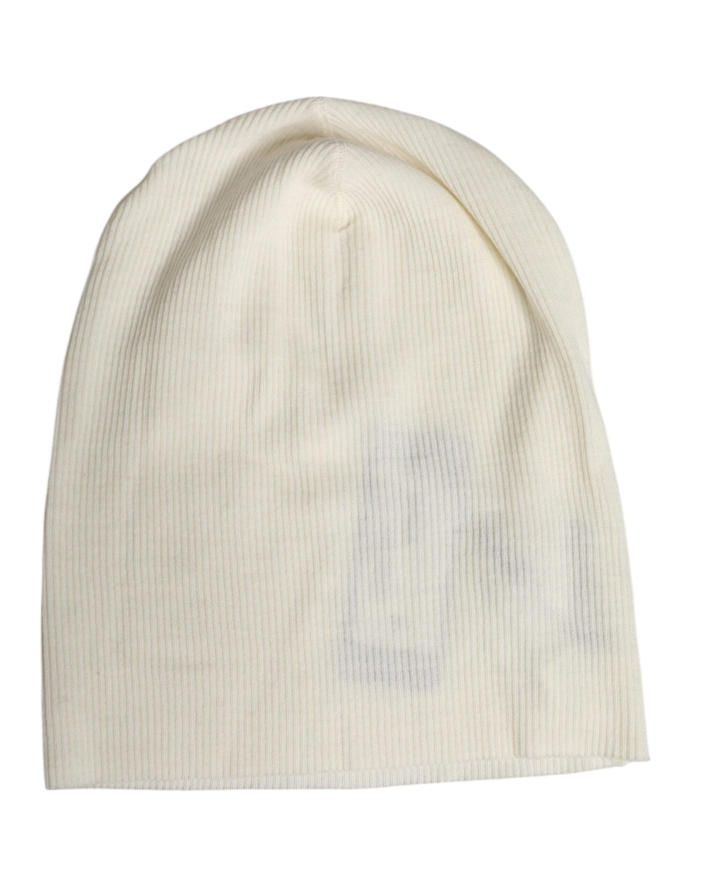 Gorro de punto de mezcla de lana beige