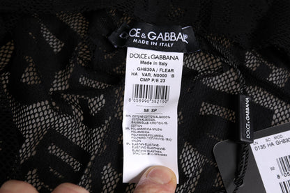 Gorro envolvente de malla con logotipo negro