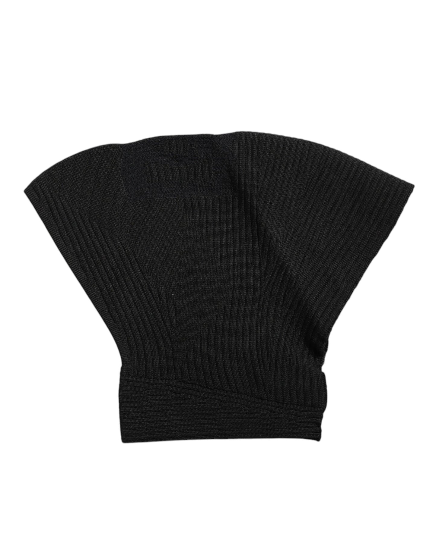 Pasamontañas de punto de nailon negro