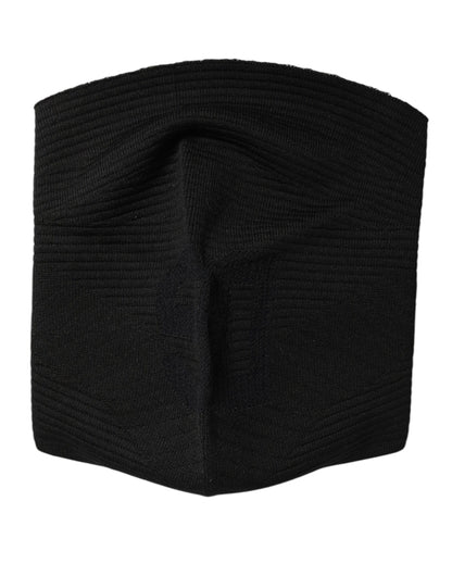 Pasamontañas de punto de nailon negro