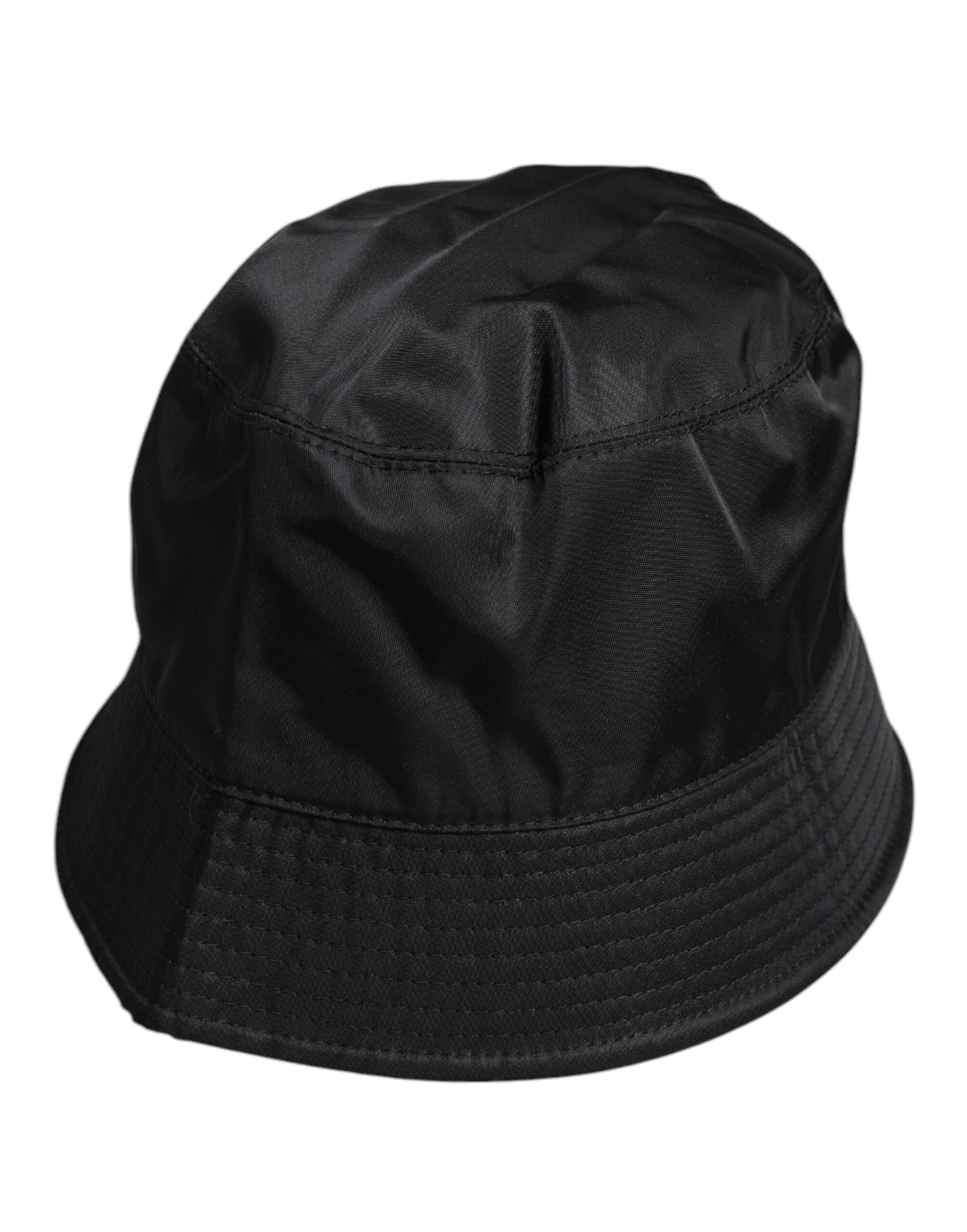 Sombrero de pescador de ala ancha de algodón negro