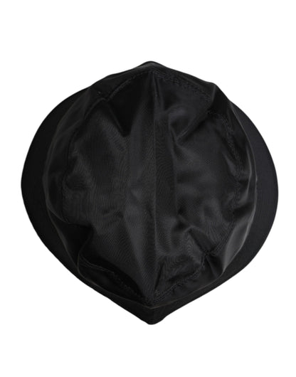 Sombrero de pescador de ala ancha de algodón negro