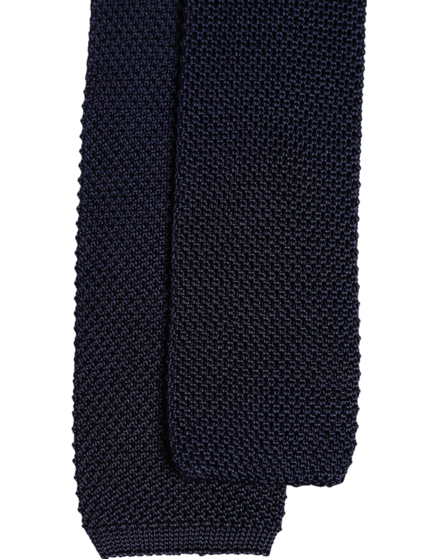 Corbata ajustable de seda azul oscuro