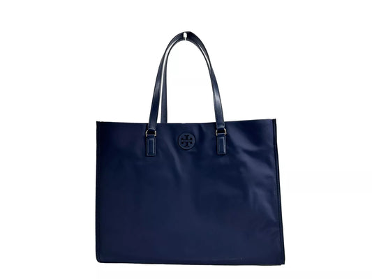 Bolso tote grande de nailon Ella azul marino 136144