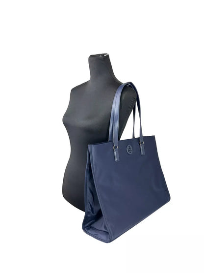 Bolso tote grande de nailon Ella azul marino 136144