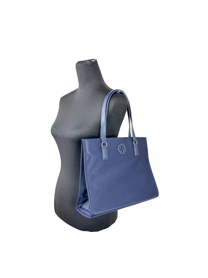 Bolso tote pequeño de nailon Ella azul marino 160633