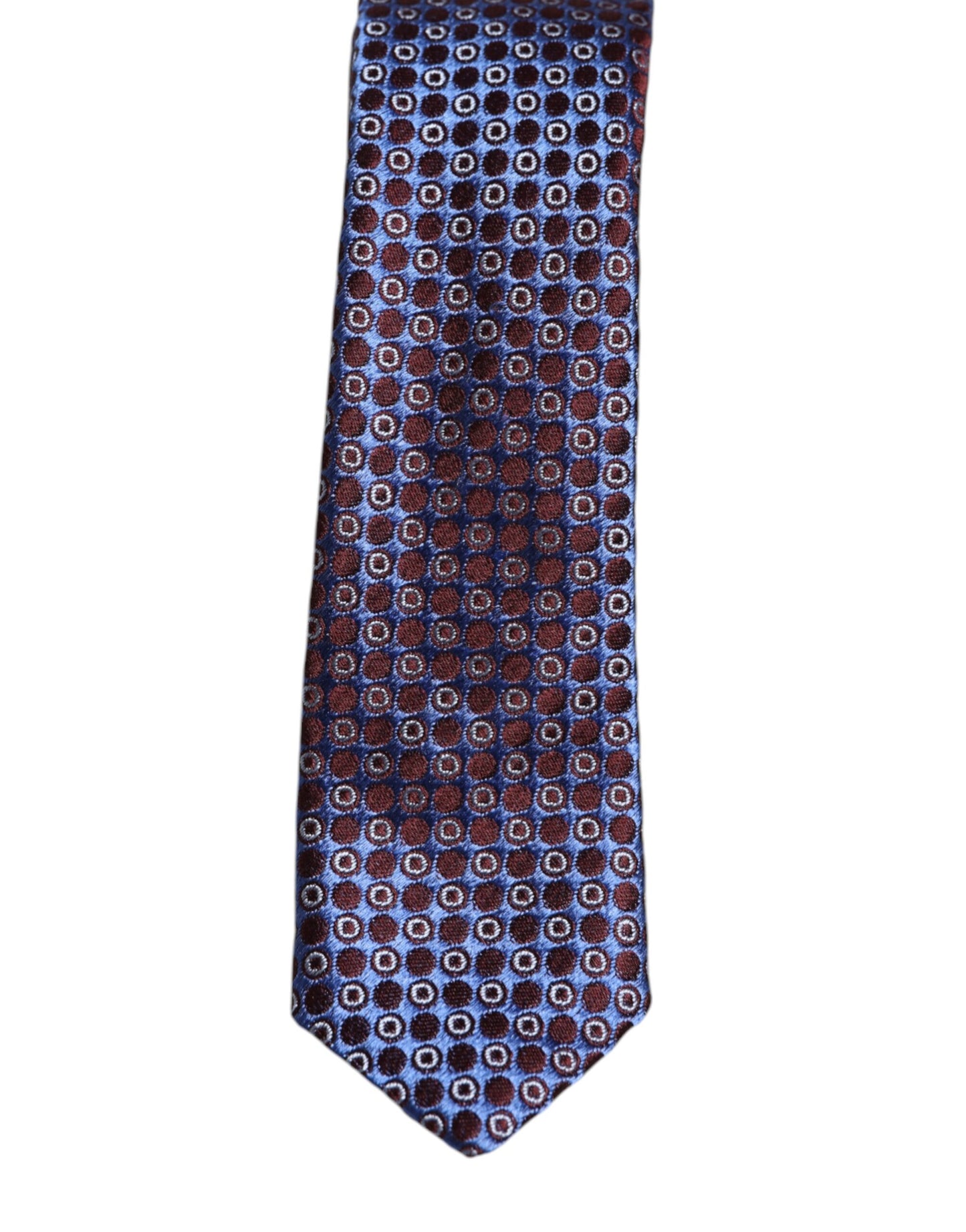 Corbata ajustable de seda con círculos multicolores