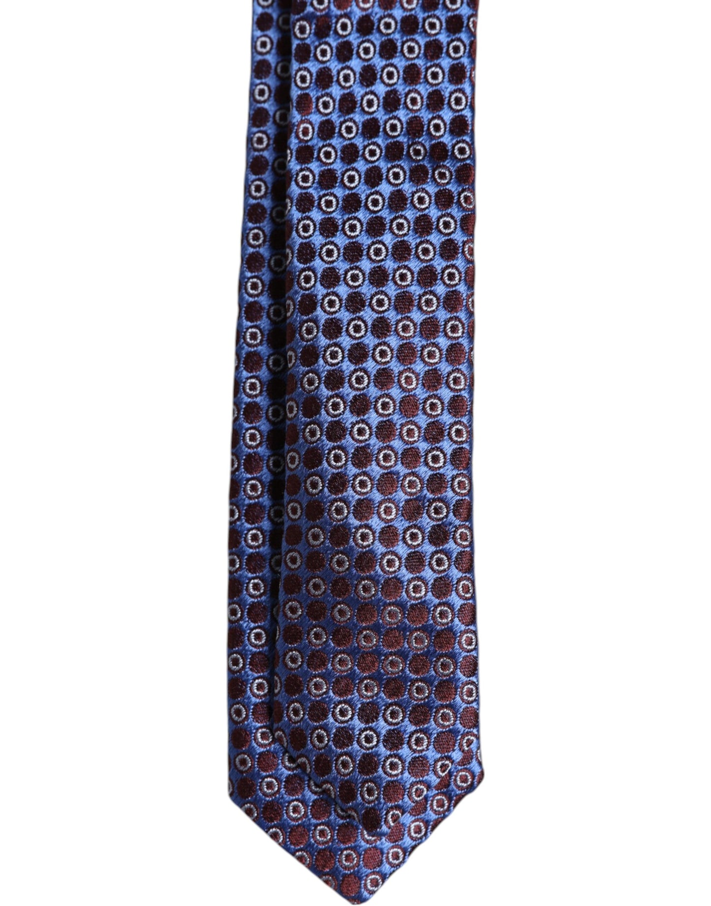 Corbata ajustable de seda con círculos multicolores