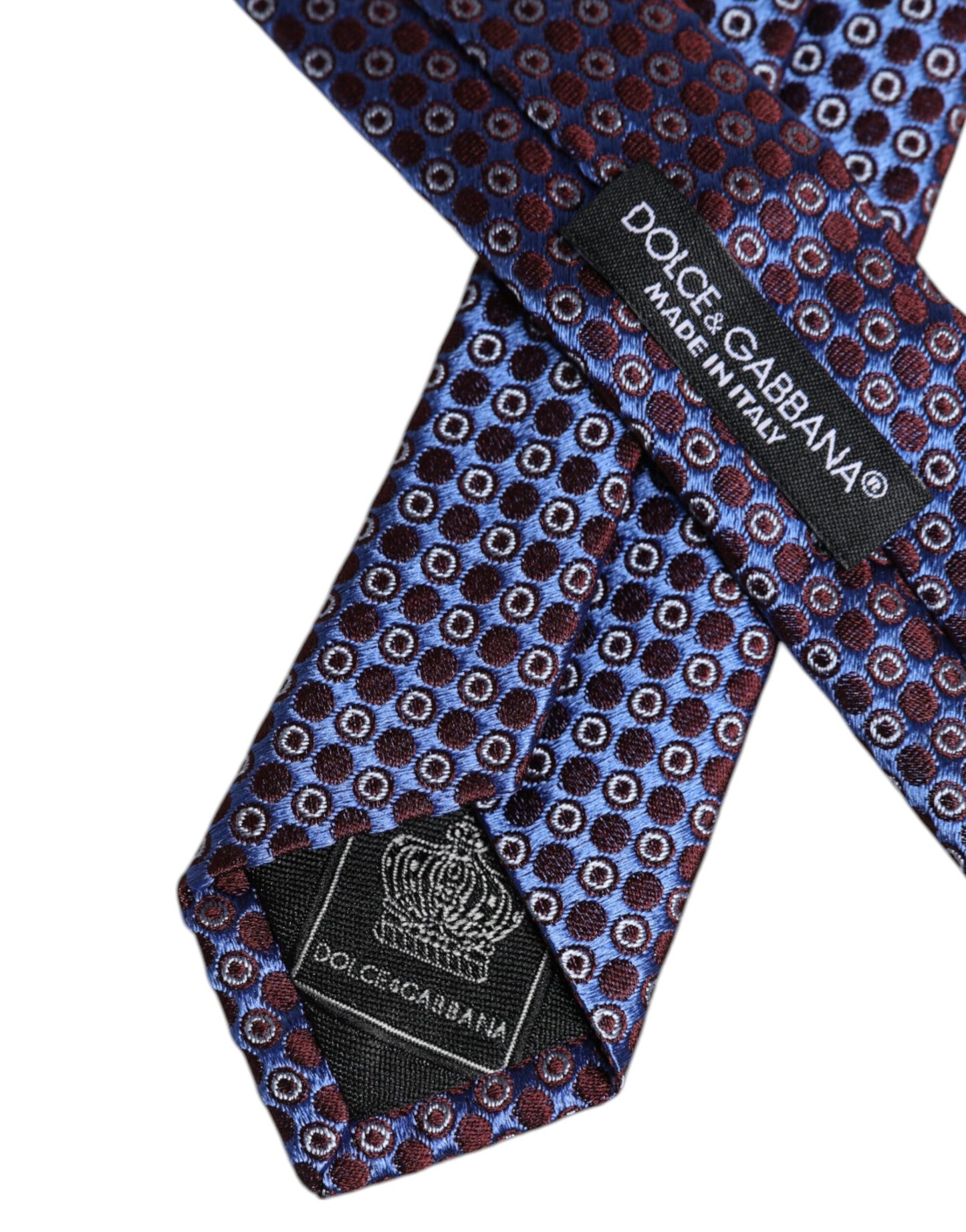 Corbata ajustable de seda con círculos multicolores