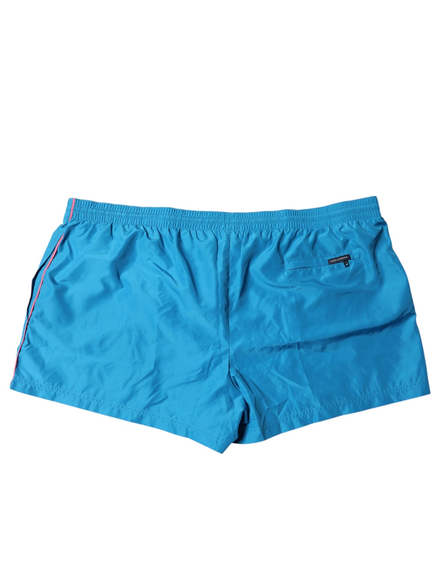 Traje de baño de dos piezas con shorts de playa y logo turquesa