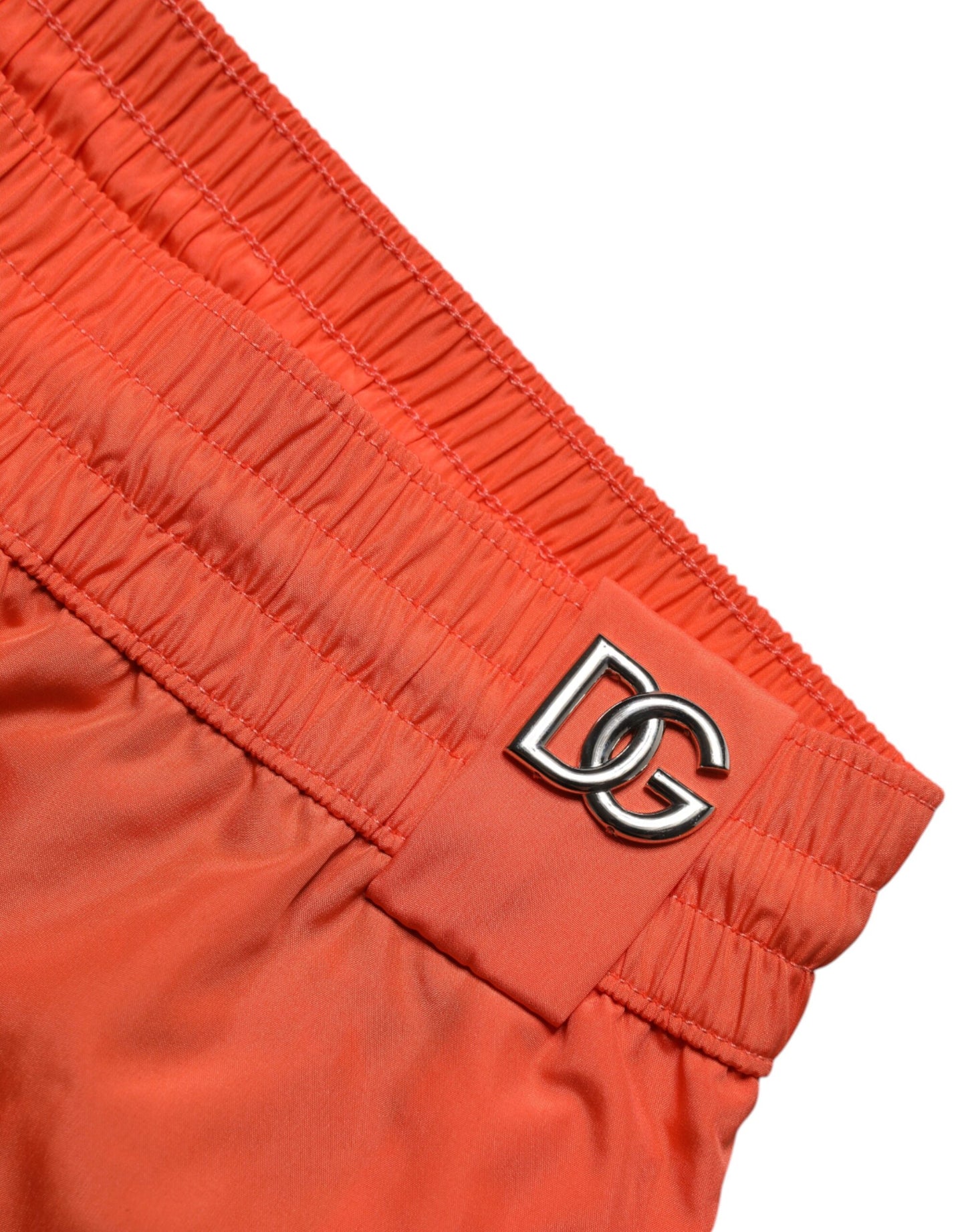 Traje de baño de dos piezas de poliéster naranja para playa