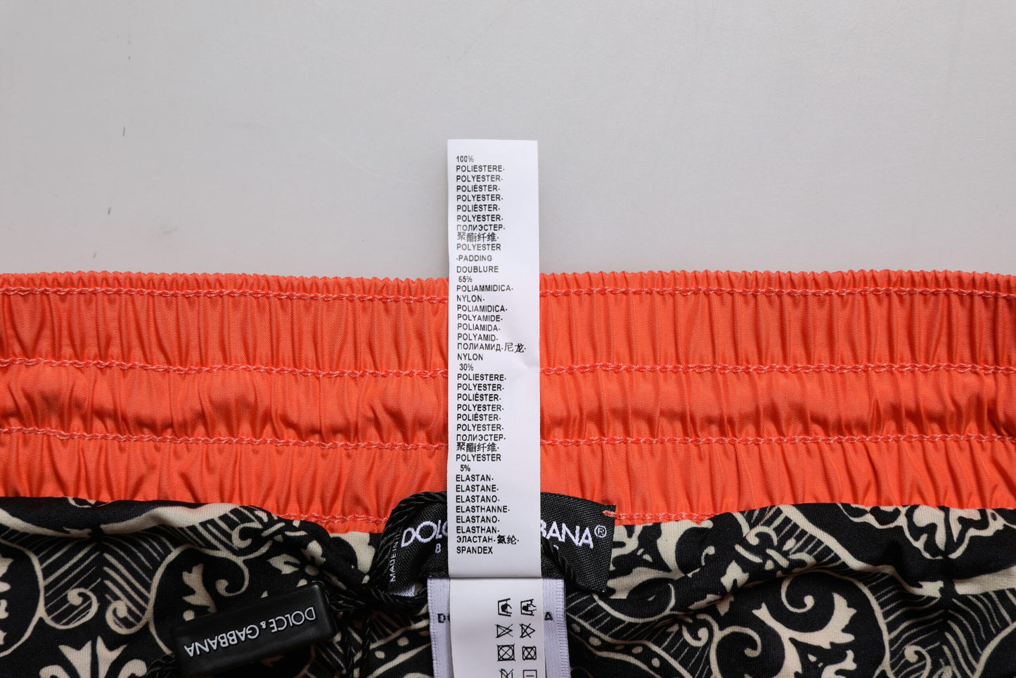 Traje de baño de dos piezas de poliéster naranja para playa