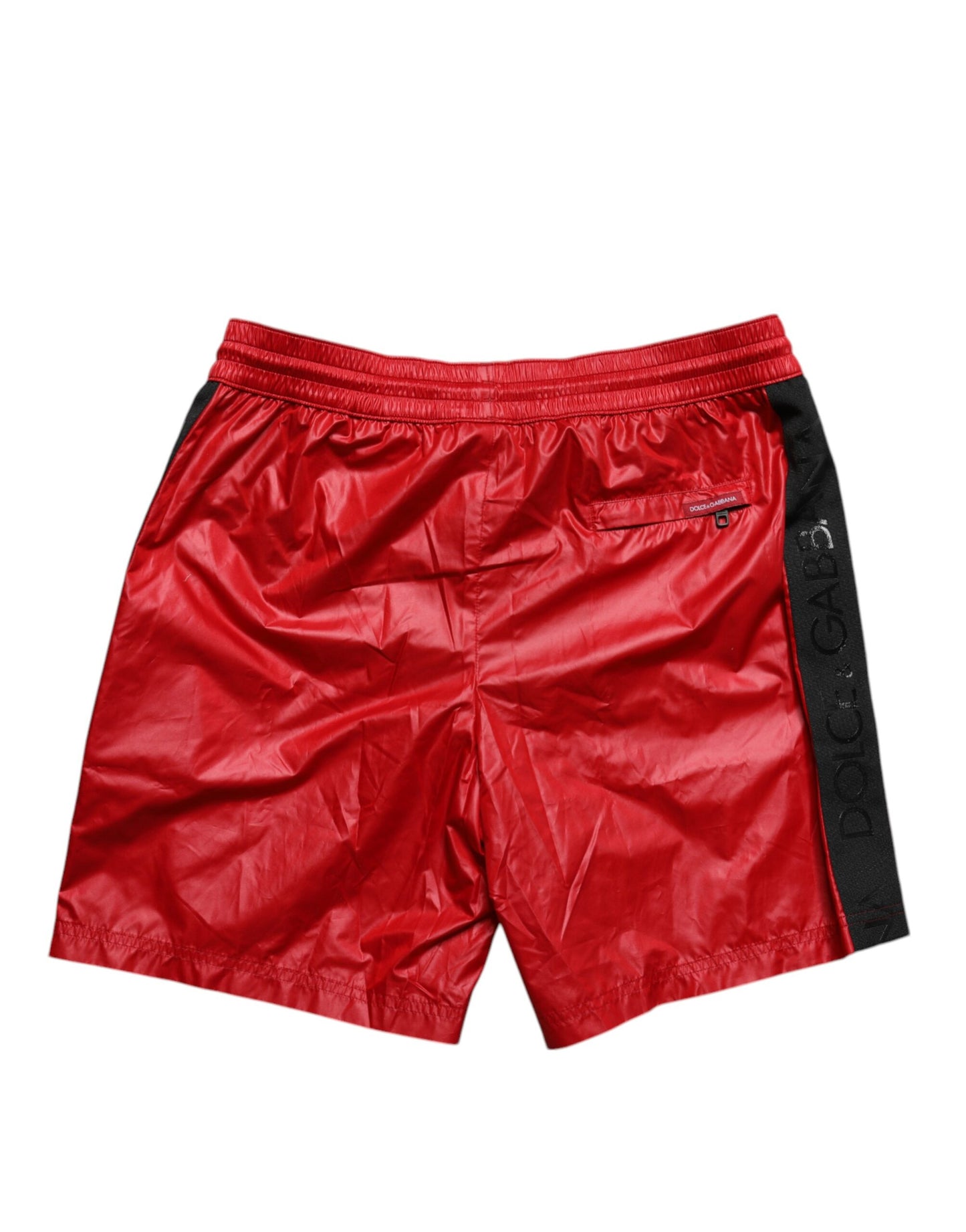 Traje de baño de dos piezas de poliéster rojo para playa