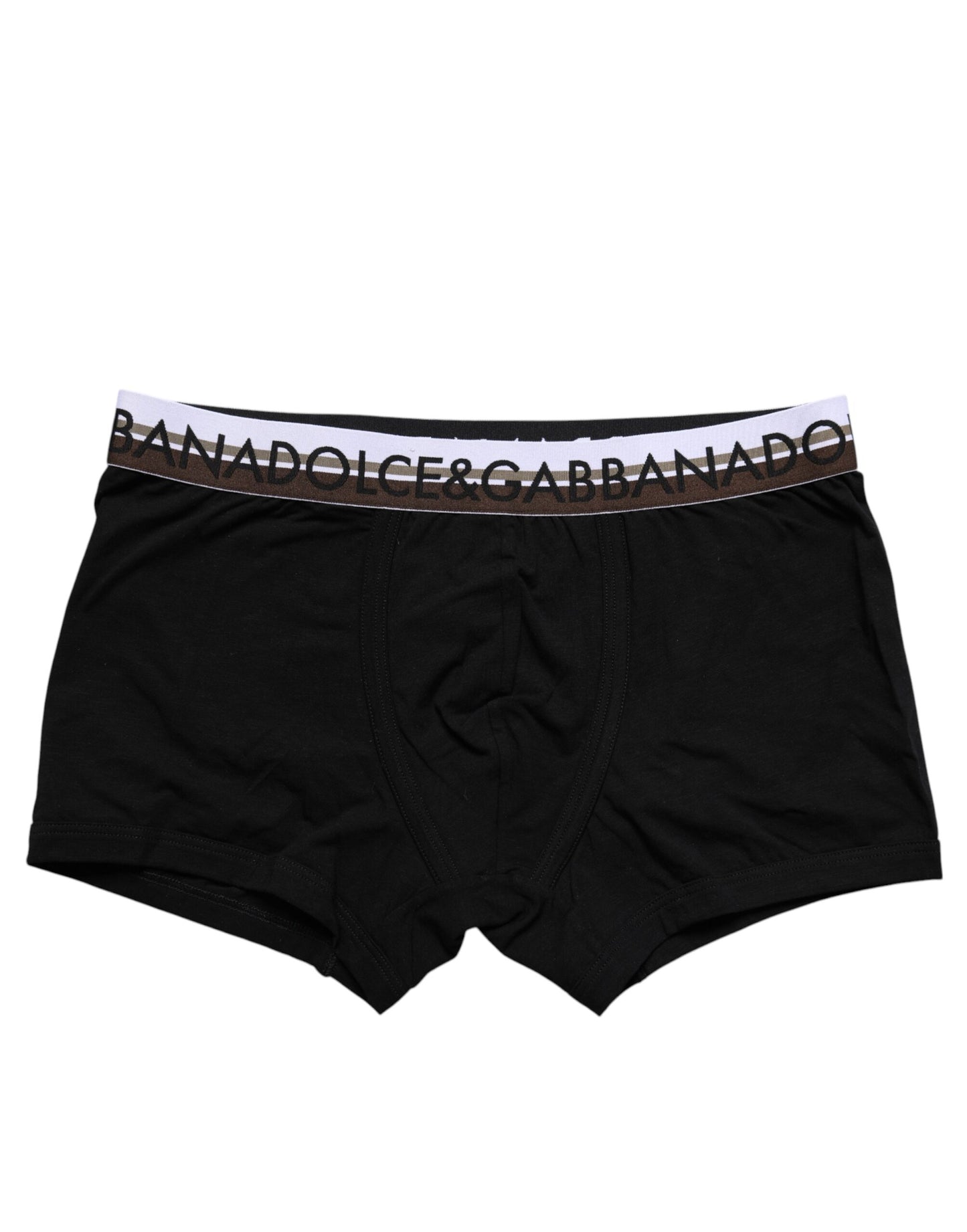 Ropa interior tipo bóxer regular de algodón elástico negro