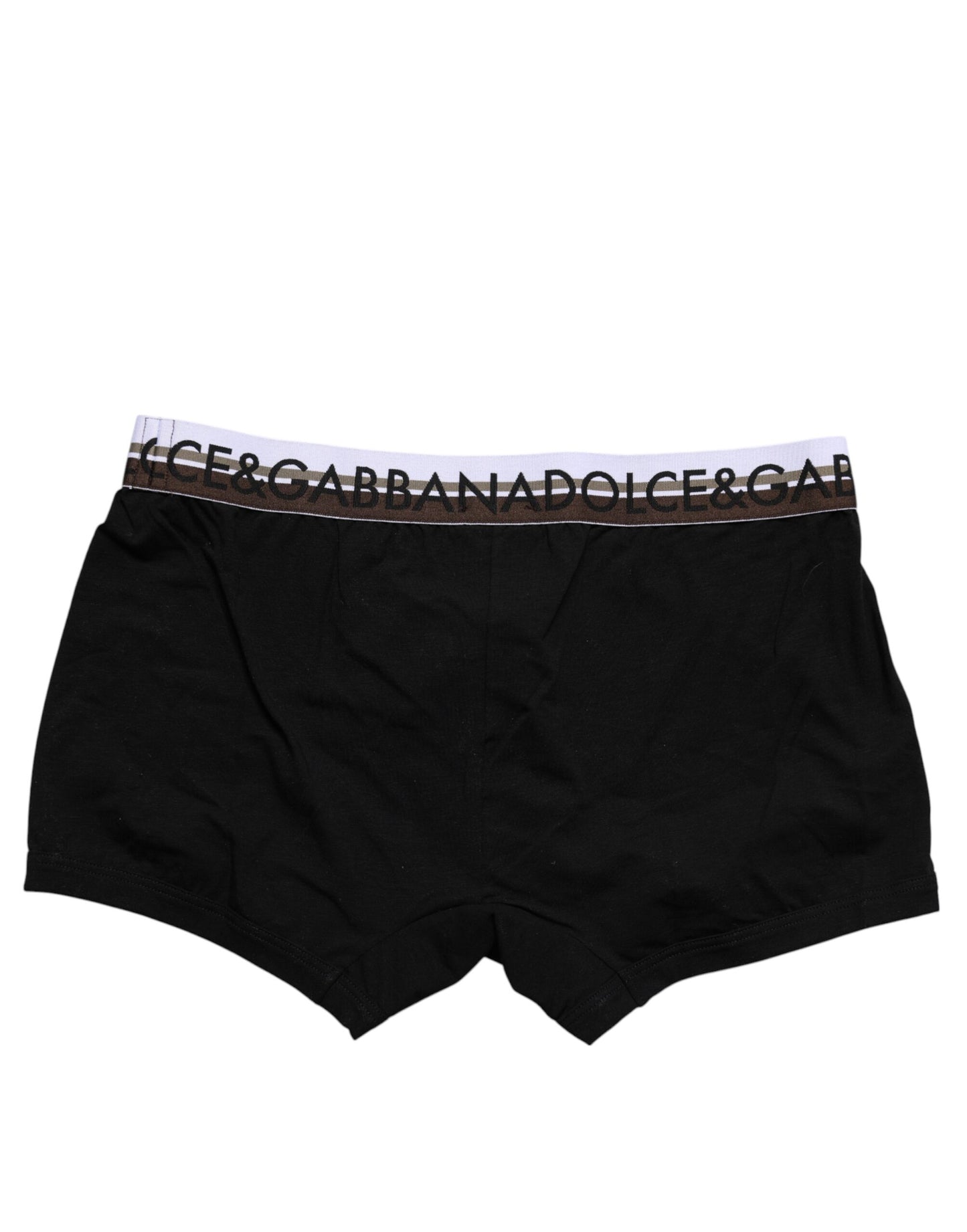 Ropa interior tipo bóxer regular de algodón elástico negro