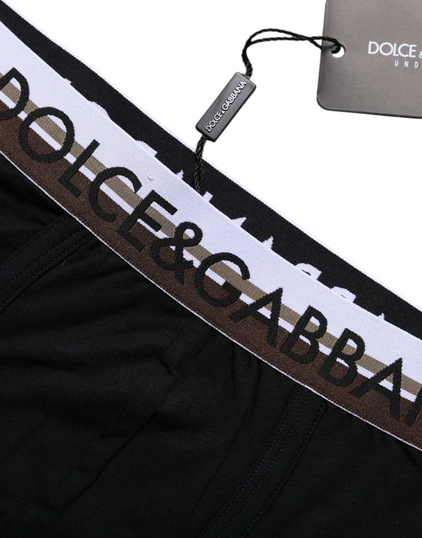 Ropa interior tipo bóxer regular de algodón elástico negro