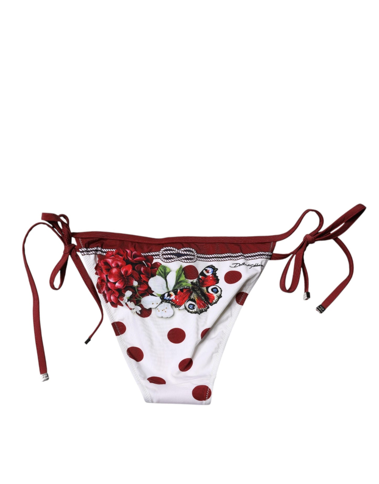 Traje de baño de bikini con estampado floral blanco