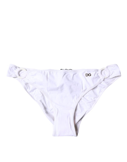 Traje de baño de bikini de nailon blanco para playa