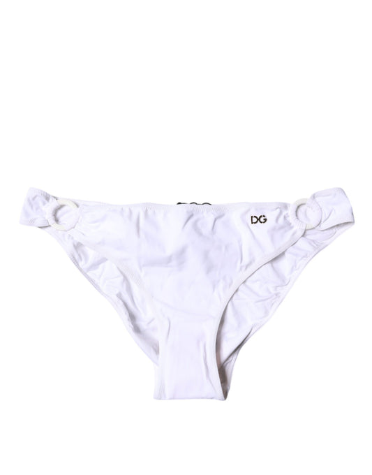 Traje de baño de bikini de nailon blanco para playa