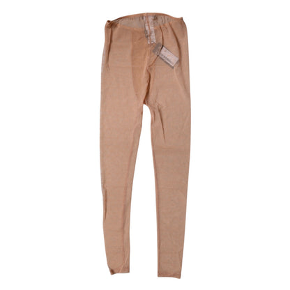 Lencería de encaje con logo beige nude
