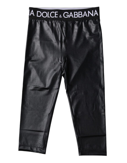 Mallas cortas de nailon con logo negro, ropa interior