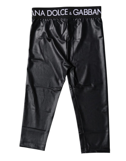Mallas cortas de nailon con logo negro, ropa interior