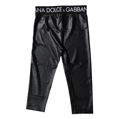 Mallas cortas de nailon con logo negro, ropa interior