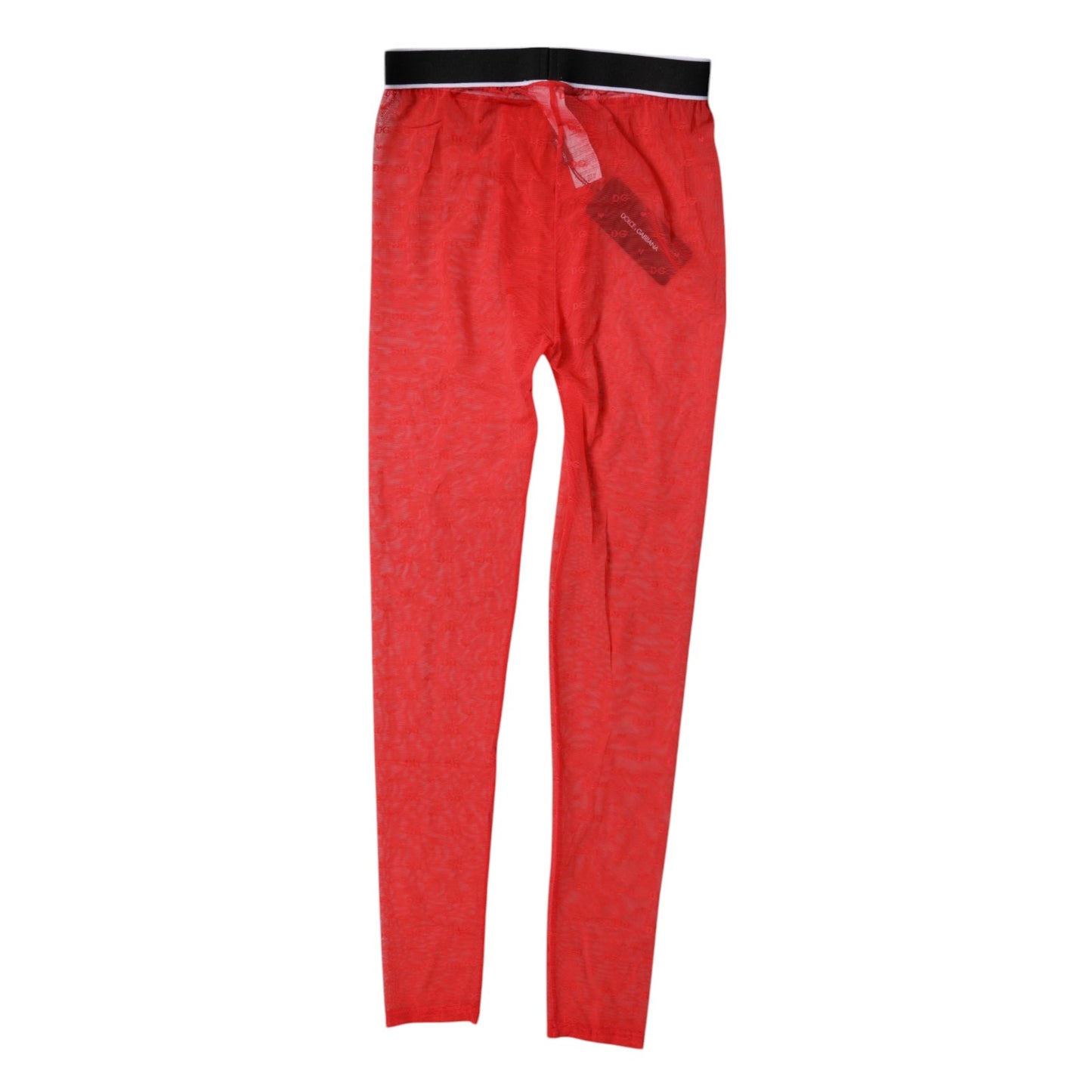 Lencería de encaje con logo rojo, pantalones ajustados, ropa interior