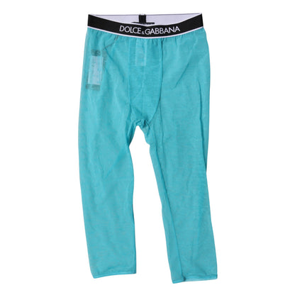 Mallas cortas de nailon con logotipo DG azul claro