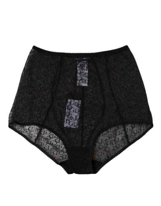 Ropa interior de cintura alta con faja y logotipo negro
