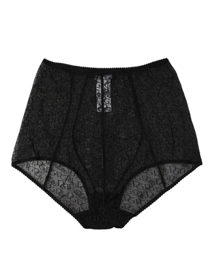 Ropa interior de cintura alta con faja y logotipo negro