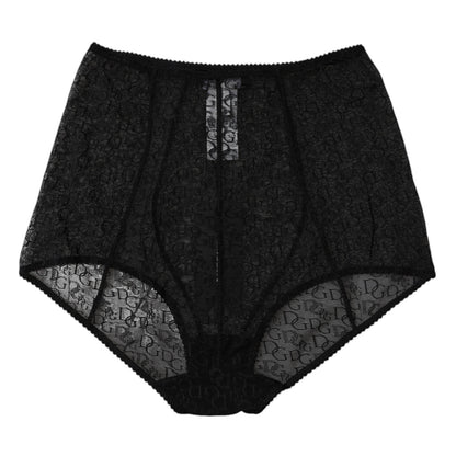 Ropa interior de cintura alta con faja y logotipo negro
