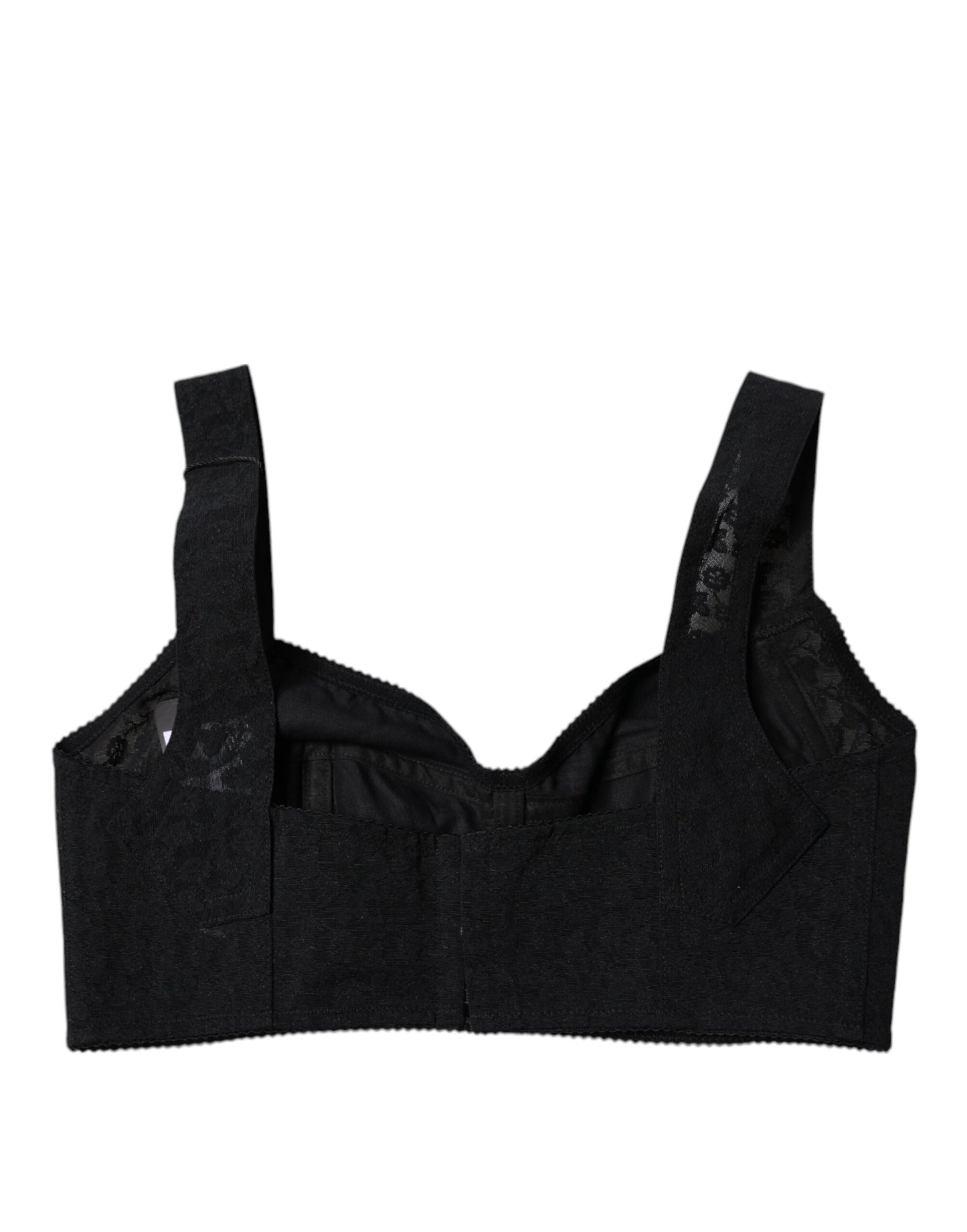 Ropa interior tipo sujetador balconcino de nailon negro