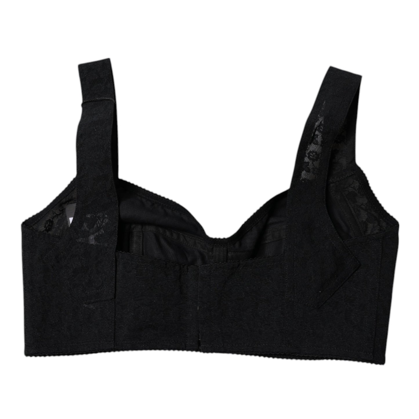 Ropa interior tipo sujetador balconcino de nailon negro