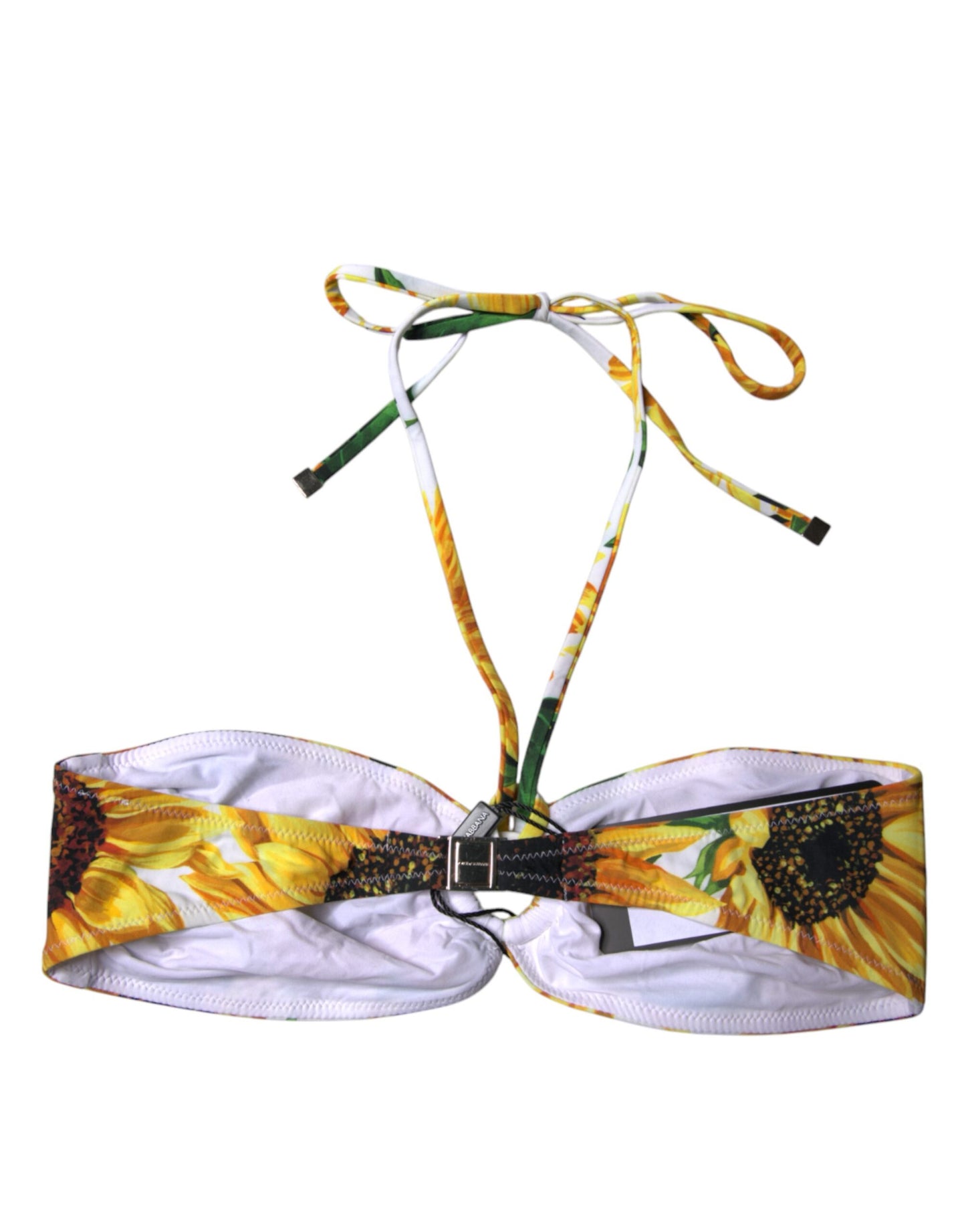 Traje de baño de bikini con cuello halter y estampado floral multicolor